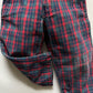 OshKosh b'Gosh Vintage denim red green check overall