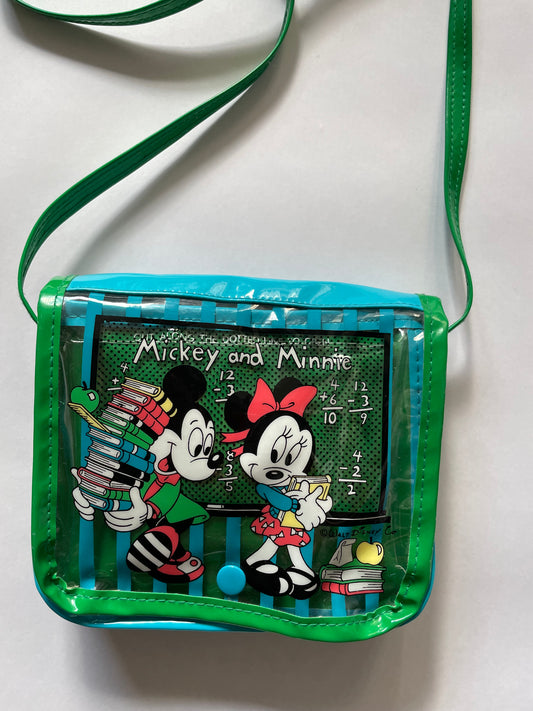 Mickey & Minnie vintage Vinyl Bag green