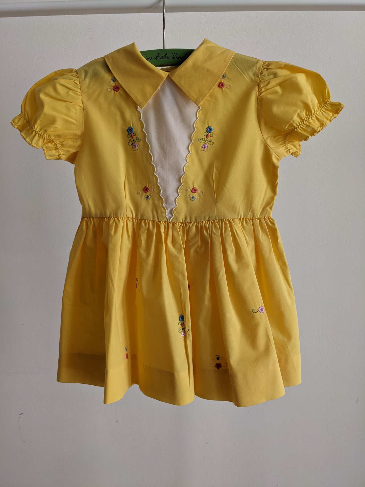 Yellow embroidery dress 86