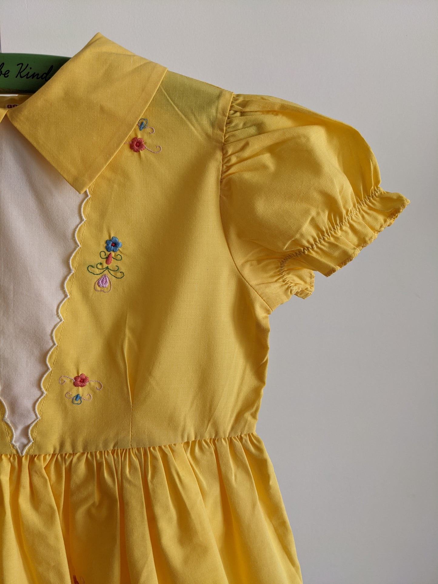 Yellow embroidery dress 86