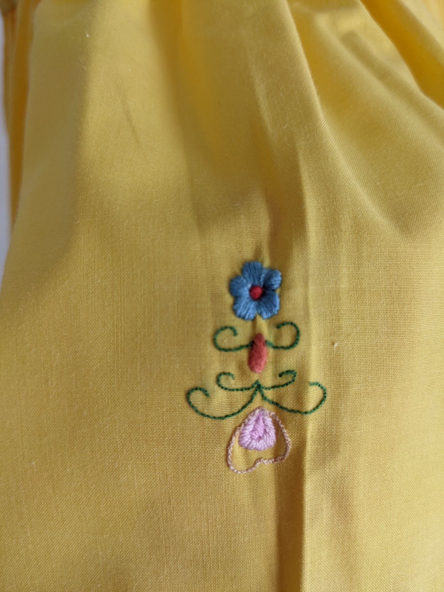 Yellow embroidery dress 86