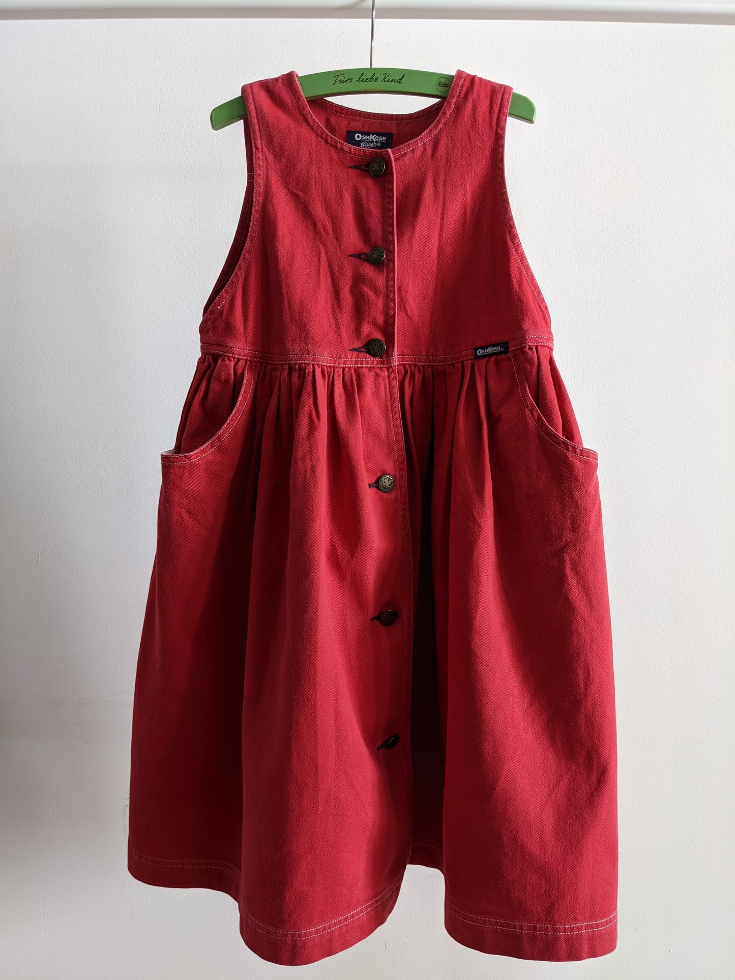 OshKosh b'Gosh red button dress 116