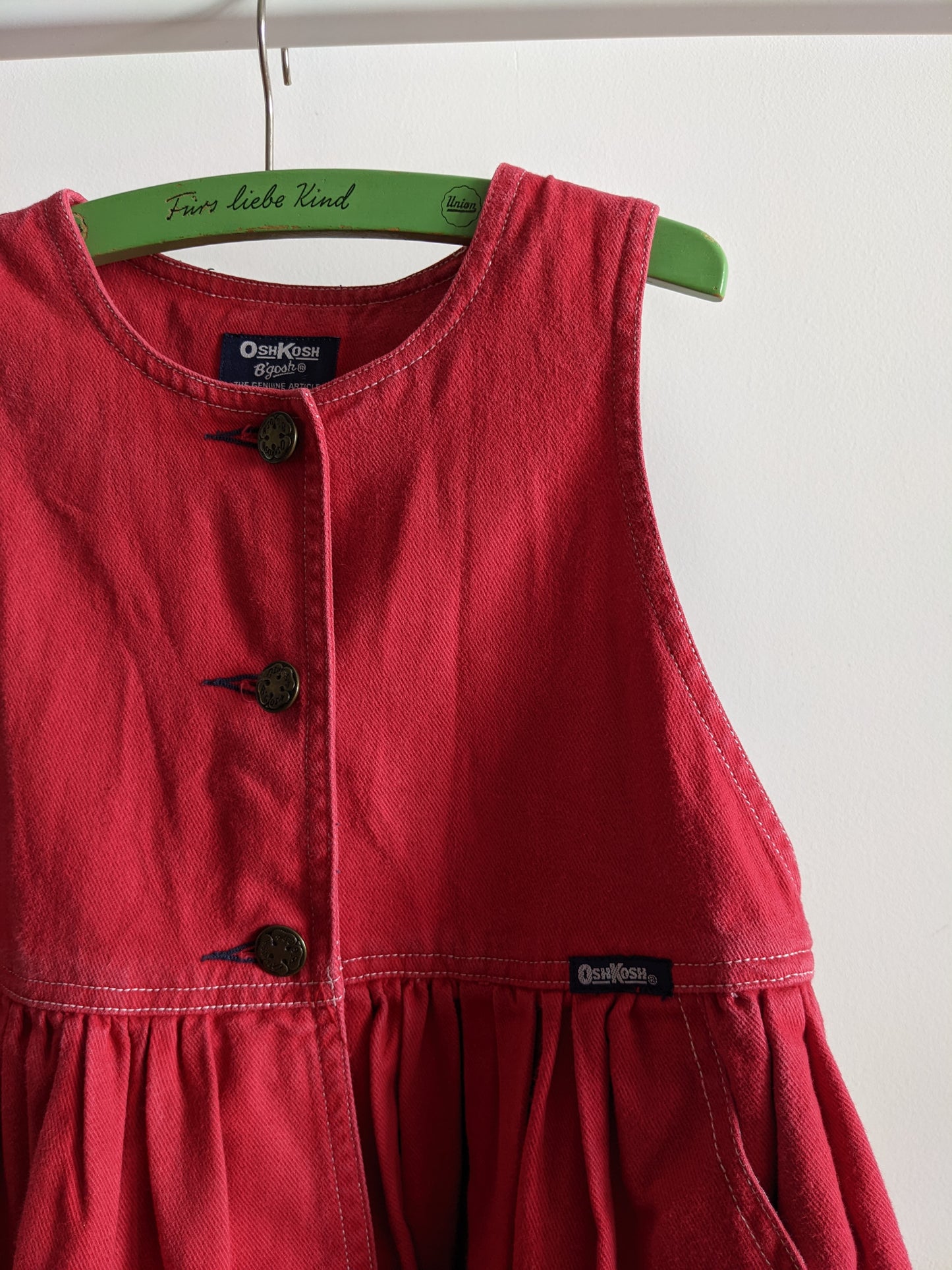 OshKosh b'Gosh red button dress 116