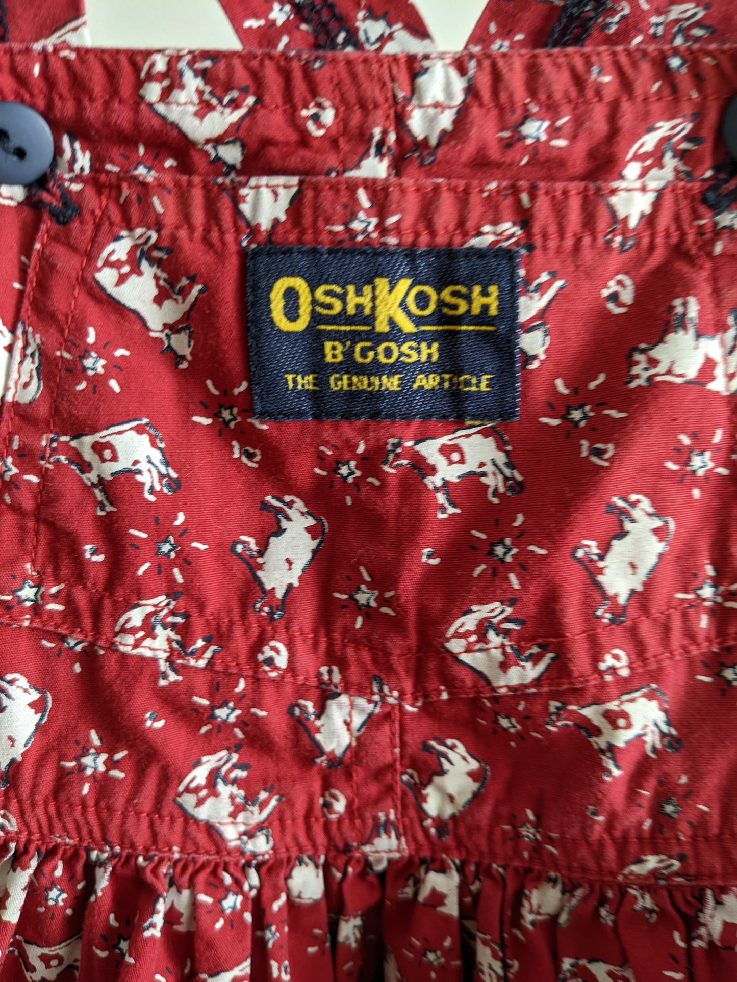 OshKosh b'Gosh crazy cow skirt overall 74