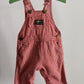 OshKosh b'Gosh denim red hickory stripes overall 74 USA