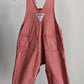 OshKosh b'Gosh denim red hickory stripes overall 74 USA