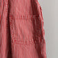 OshKosh b'Gosh denim red hickory stripes overall 74 USA