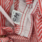 OshKosh b'Gosh denim red hickory stripes overall 74 USA