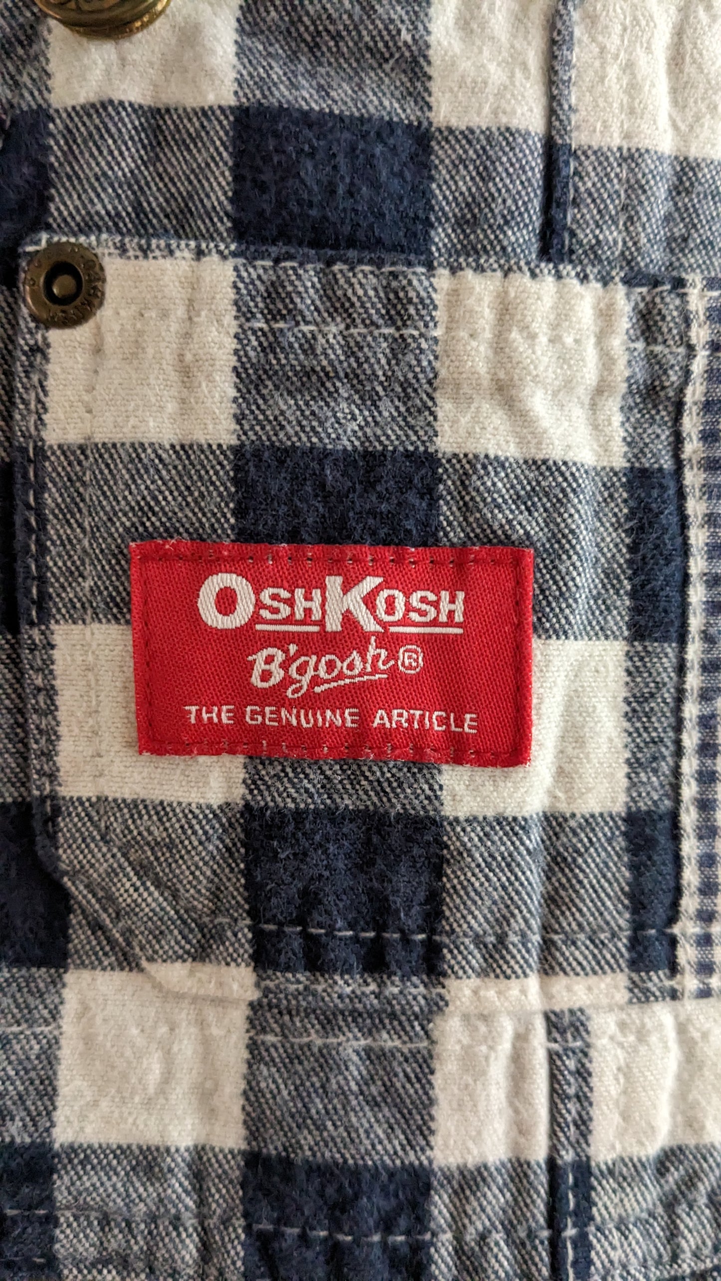 OshKosh b'Gosh big check overall