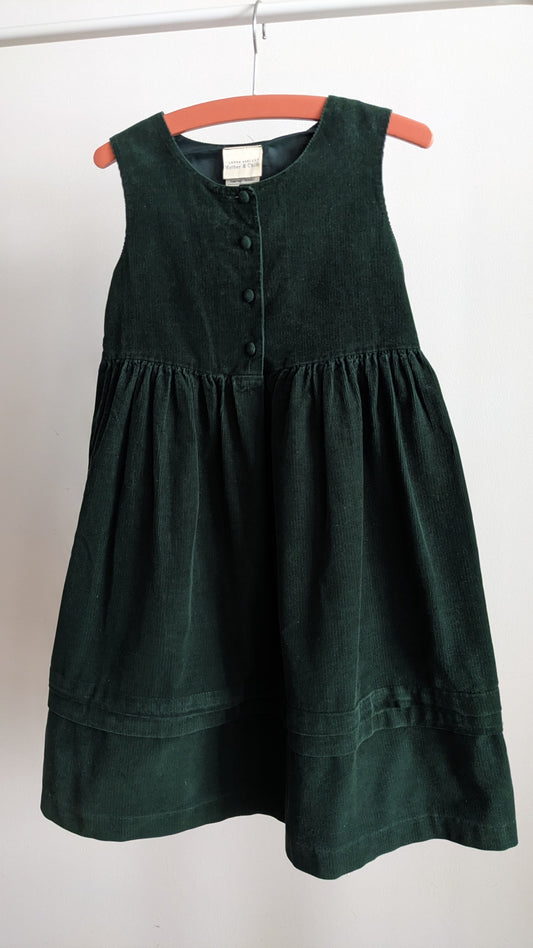 Laura Ashley green corduroy Dress