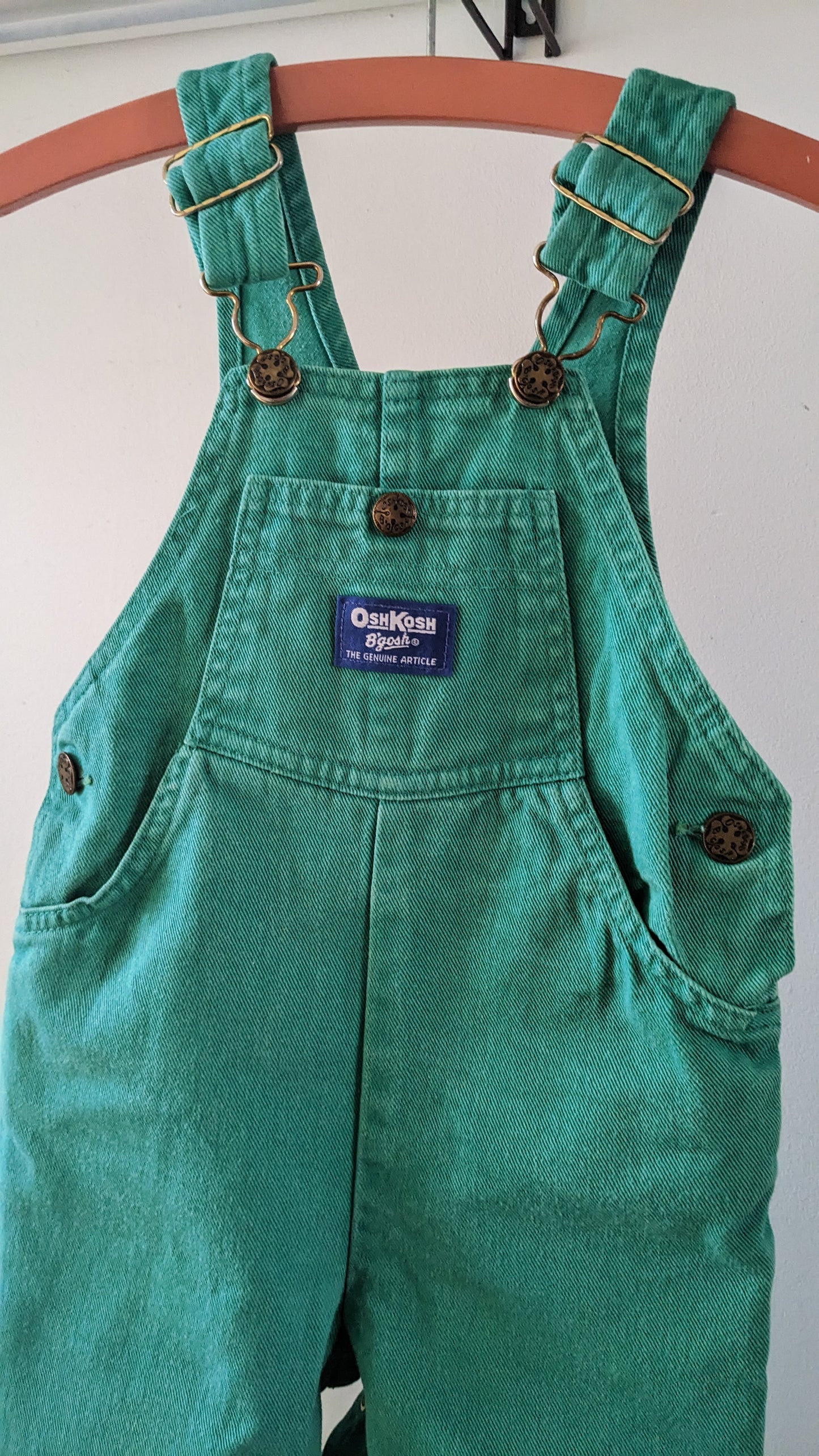 OshKosh b'Gosh emerald green overall RARE