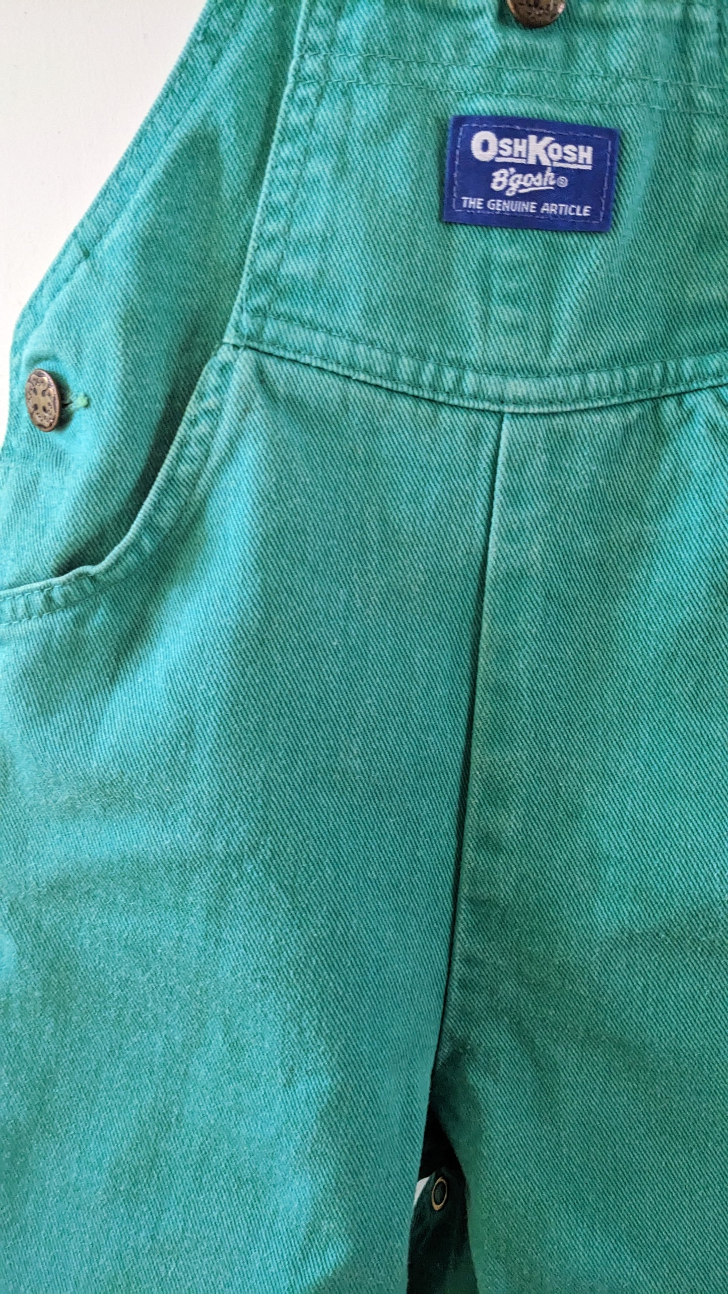 OshKosh b'Gosh emerald green overall RARE