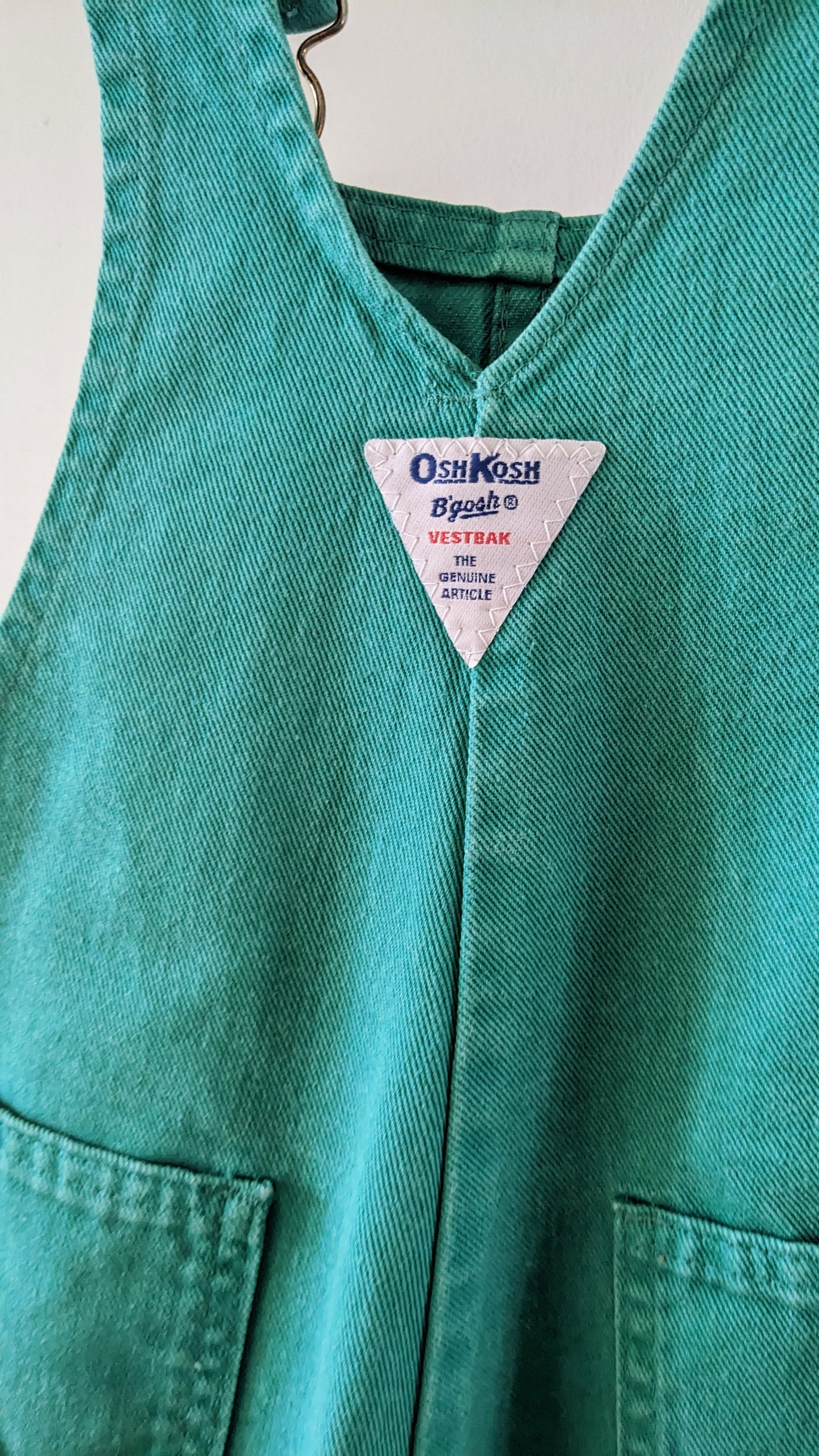 OshKosh b'Gosh emerald green overall RARE