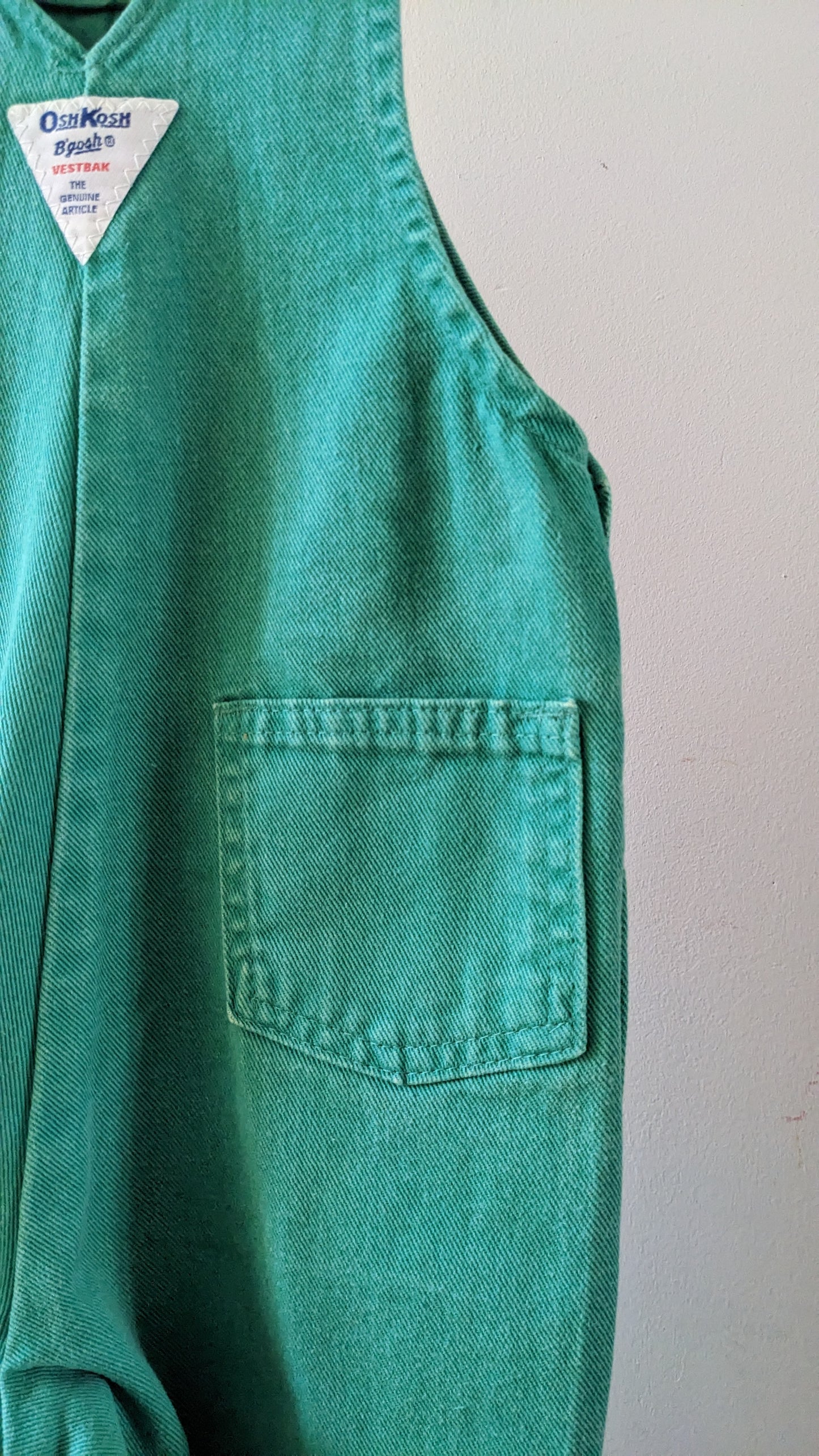 OshKosh b'Gosh emerald green overall RARE