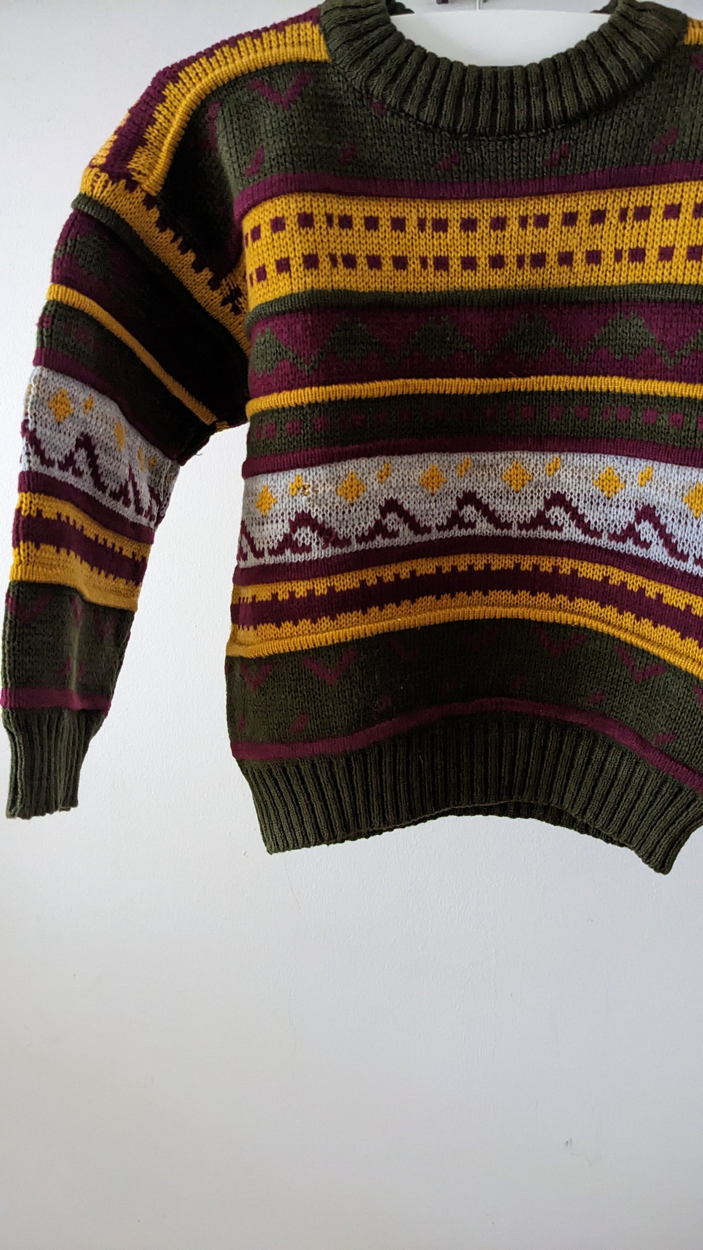 Fair Isle brown sweater