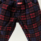 OshKosh b'Gosh burgundy and blue check pants