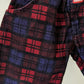 OshKosh b'Gosh burgundy and blue check pants