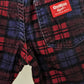 OshKosh b'Gosh burgundy and blue check pants