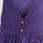 Pinafore purple velvet dress