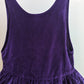 Pinafore purple velvet dress