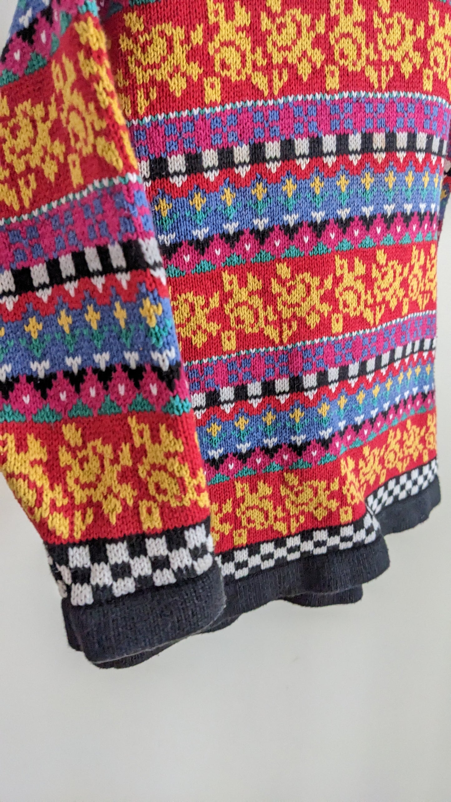 Funky print sweater color