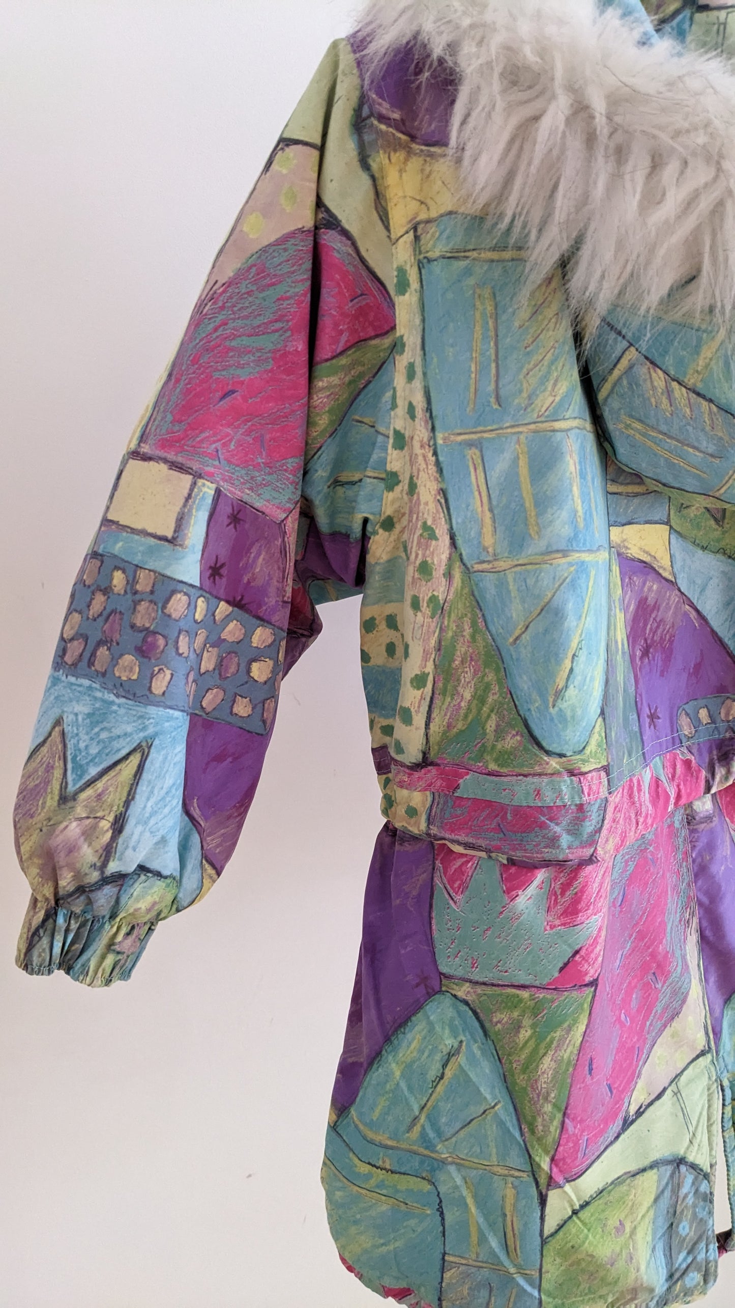 90's print Winter Jacket