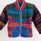 Rainbow wool cardigan