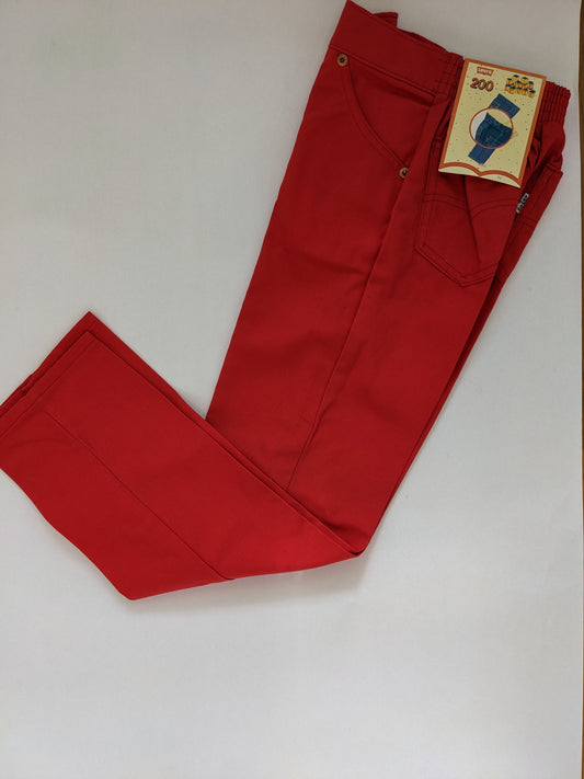 Red Little Levi's 5 Pocket Trousers Vintage 7 Deadstock