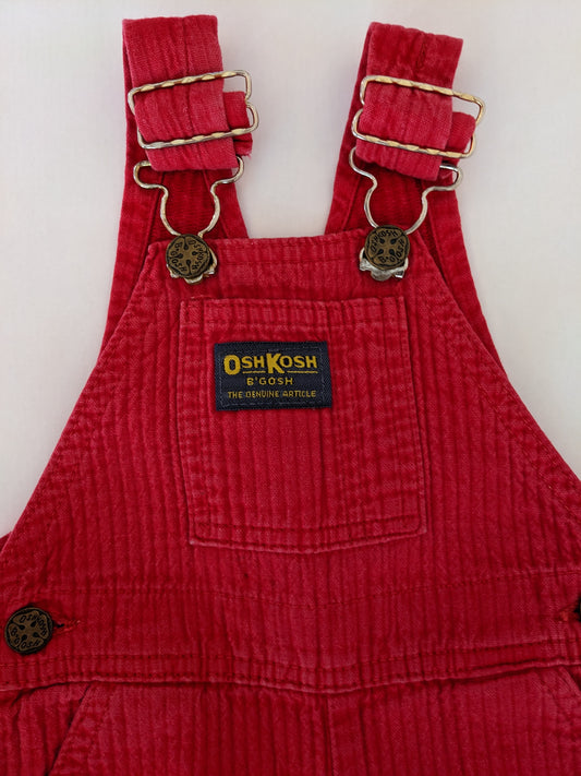 Oshkosh b'Gosh Red Vintage Overall 18 months