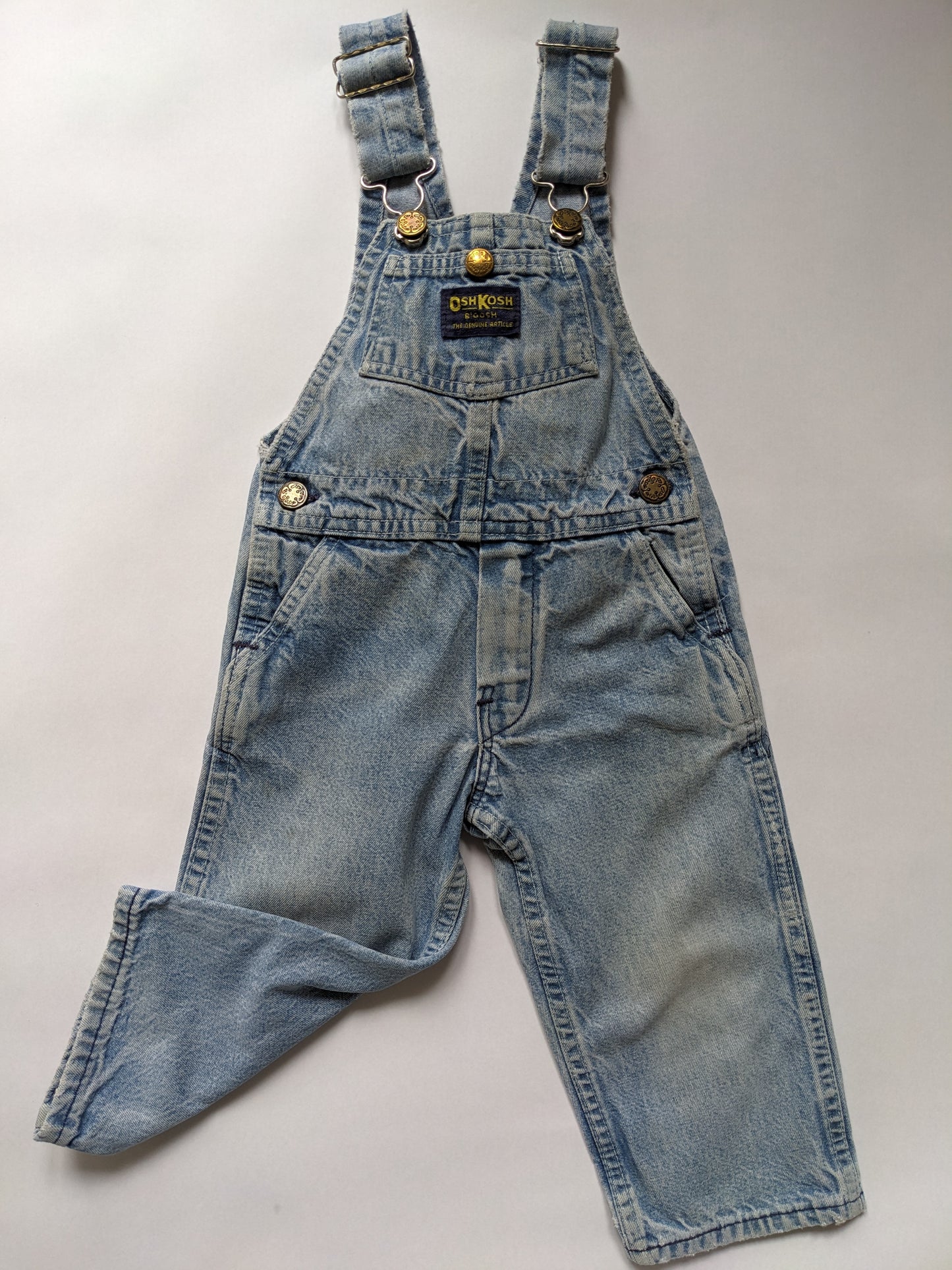 OshKosh b'Gosh denim overall light wash USA