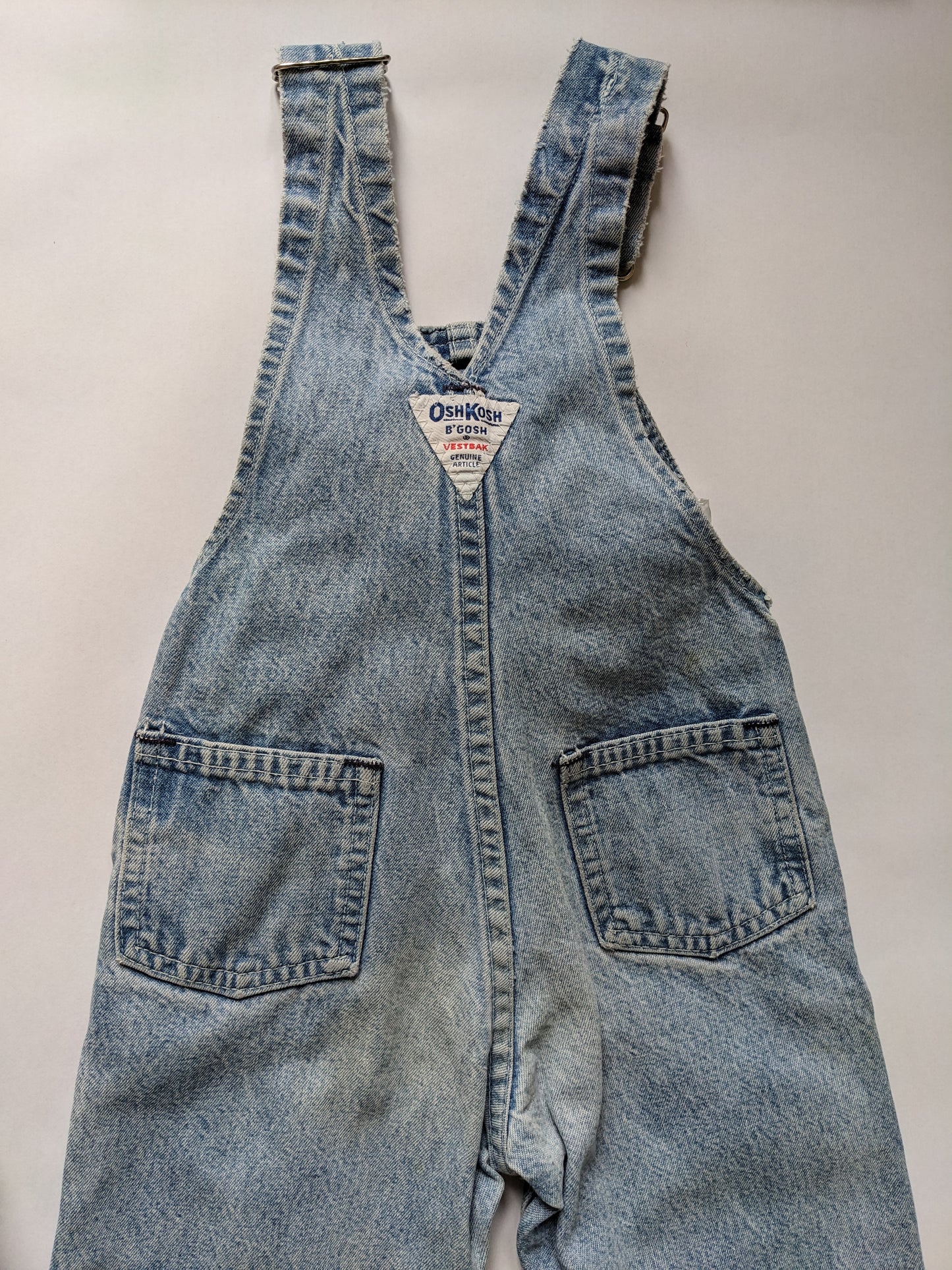 OshKosh b'Gosh denim overall light wash USA