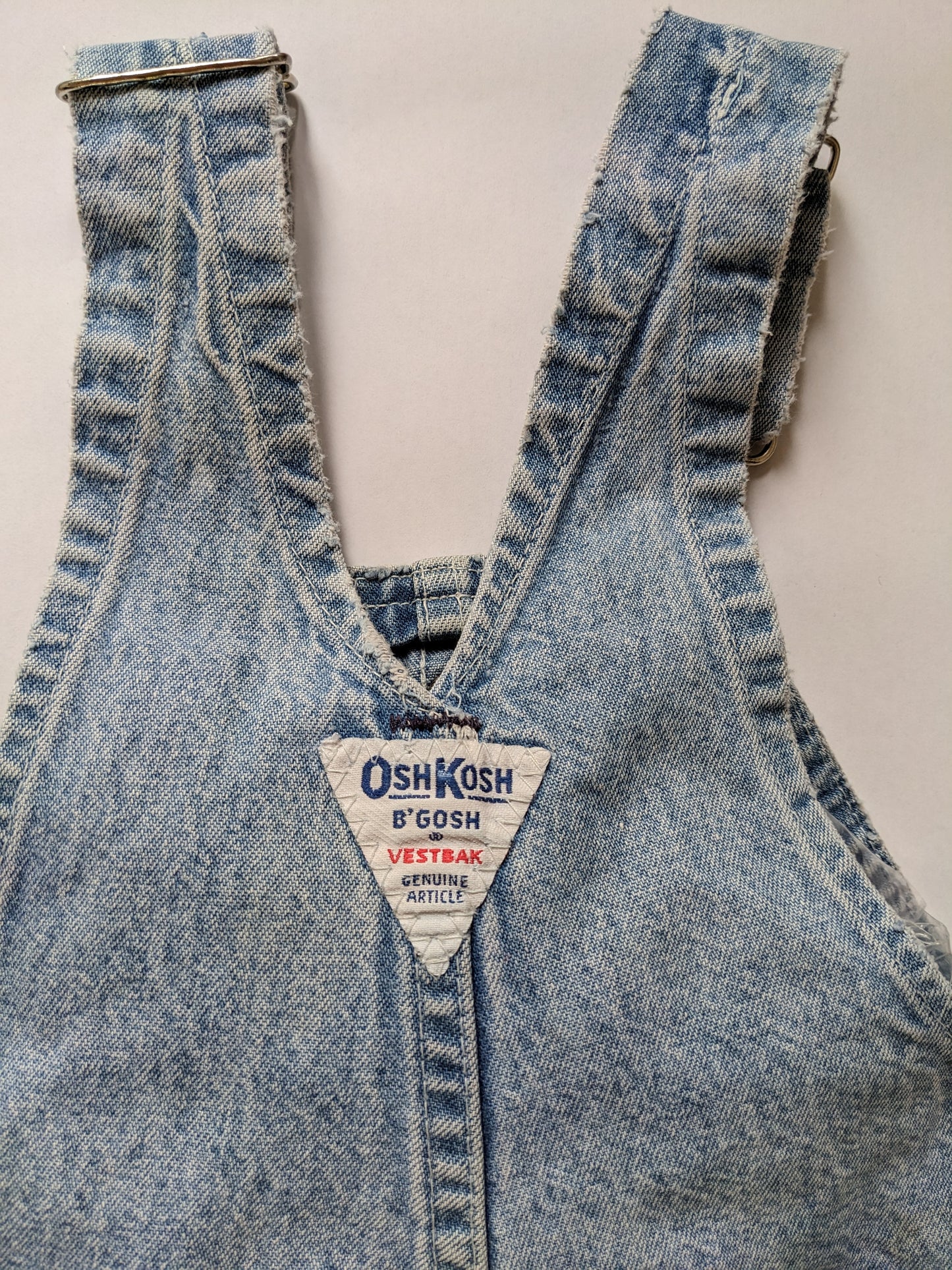 OshKosh b'Gosh denim overall light wash USA