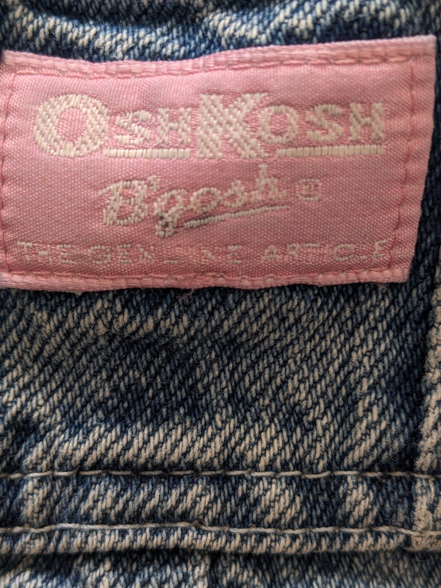 OshKosh b'Gosh denim baby overall USA