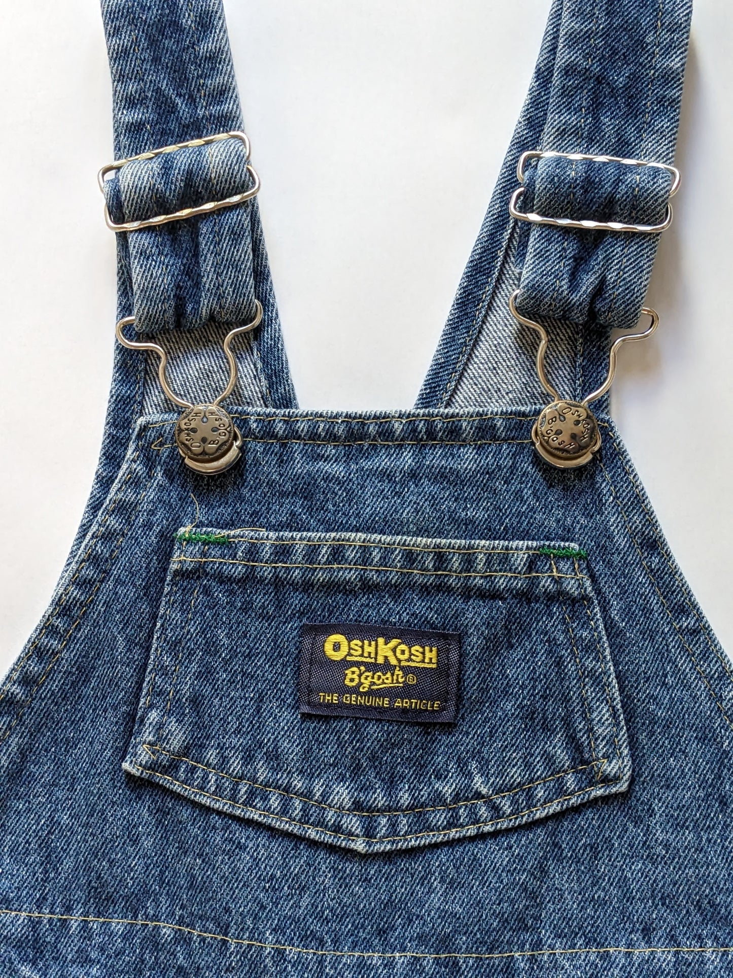 OshKosh b'Gosh denim overall dark wash worker USA