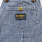 OshKosh b'Gosh denim overall blue hickory Union Made 70's