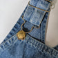 OshKosh b'Gosh denim skirt overall blue orange tag 70's