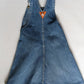 OshKosh b'Gosh denim skirt overall blue orange tag 70's