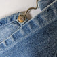 OshKosh b'Gosh denim skirt overall blue orange tag 70's