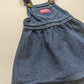 OshKosh b'Gosh denim skirtall dark  blue pink tag