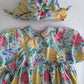 Oilily vintage flower dress with matching hat